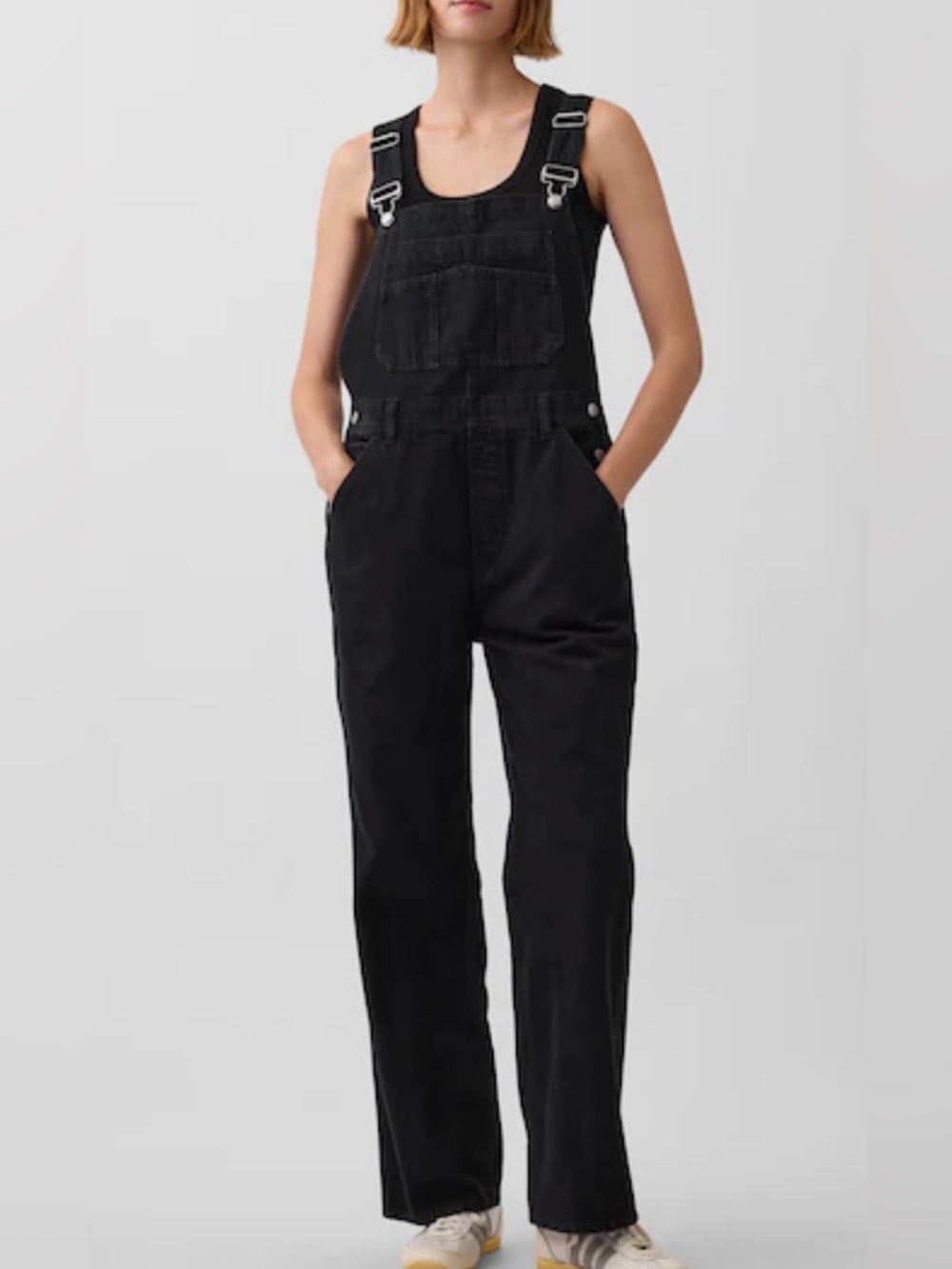 GAP Black Women's Denim Overalls with Front Bib